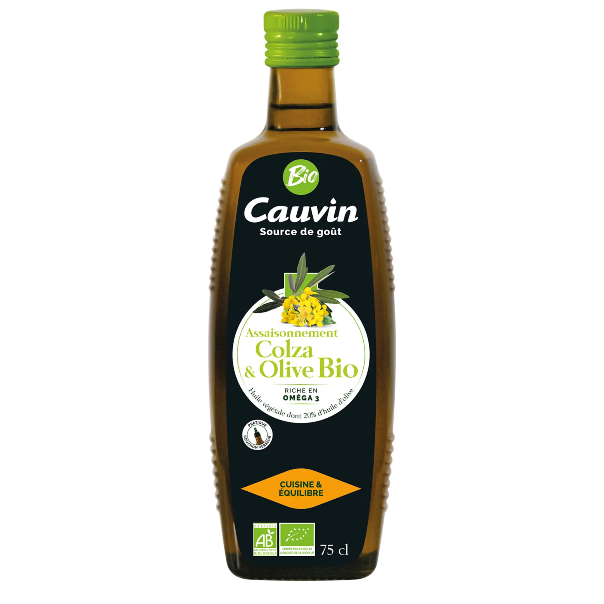 CAUVIN Huile de colza et olive bio végétale
