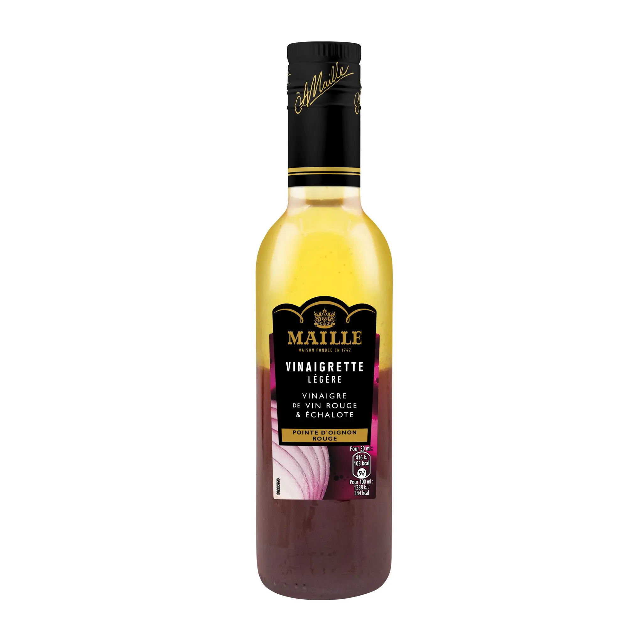 MAILLE Vinaigrette légère vinaigre de vin rouge échalote oignon rouge