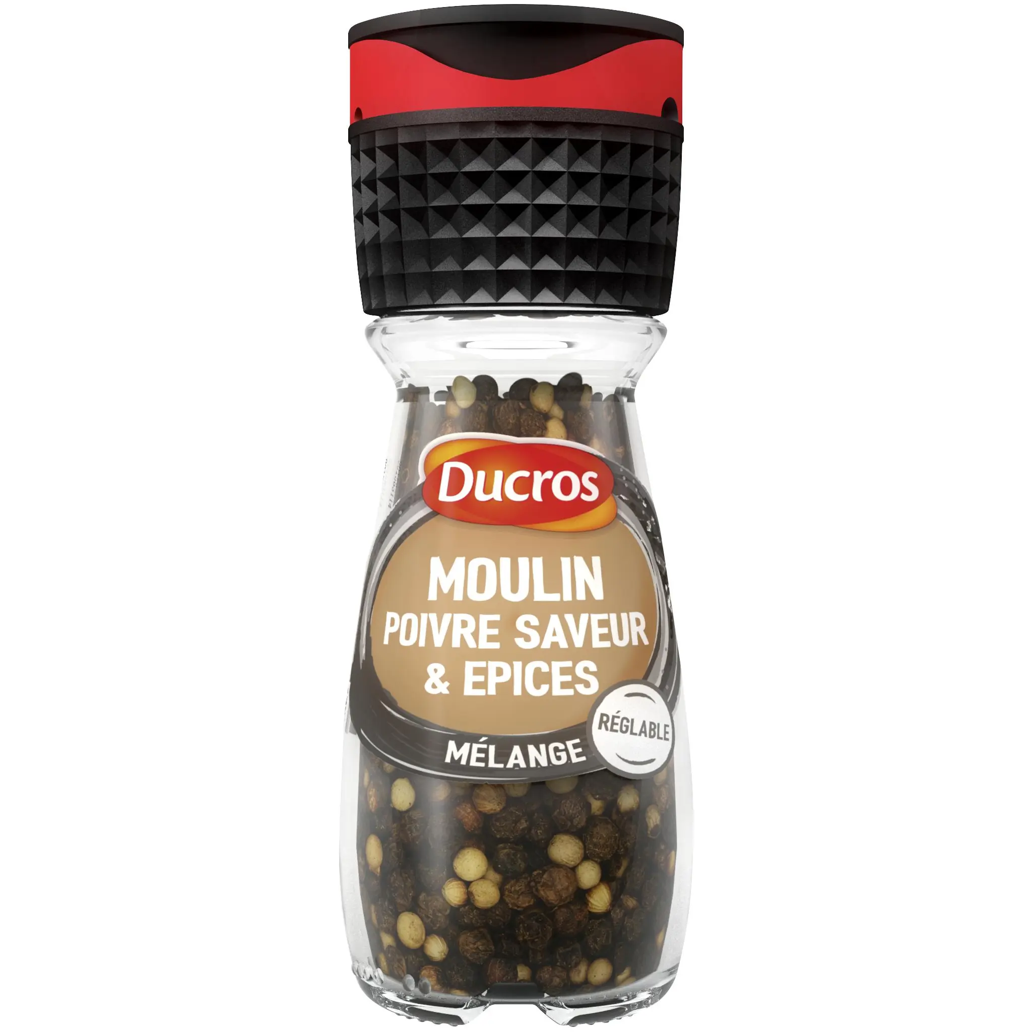 DUCROS Mélange poivre saveur et épices en grains en moulin