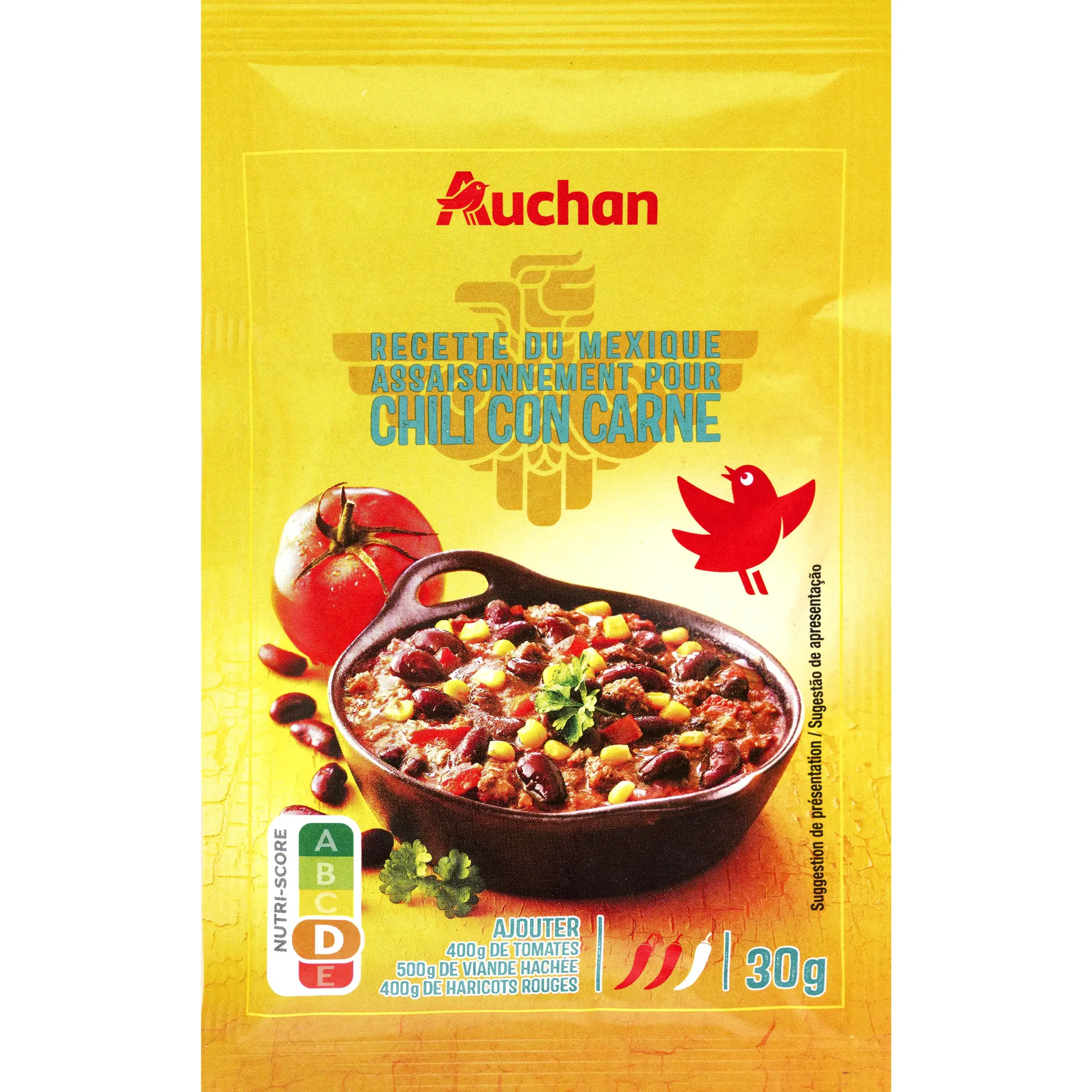 AUCHAN Assaisonnement pour chili con carne medium