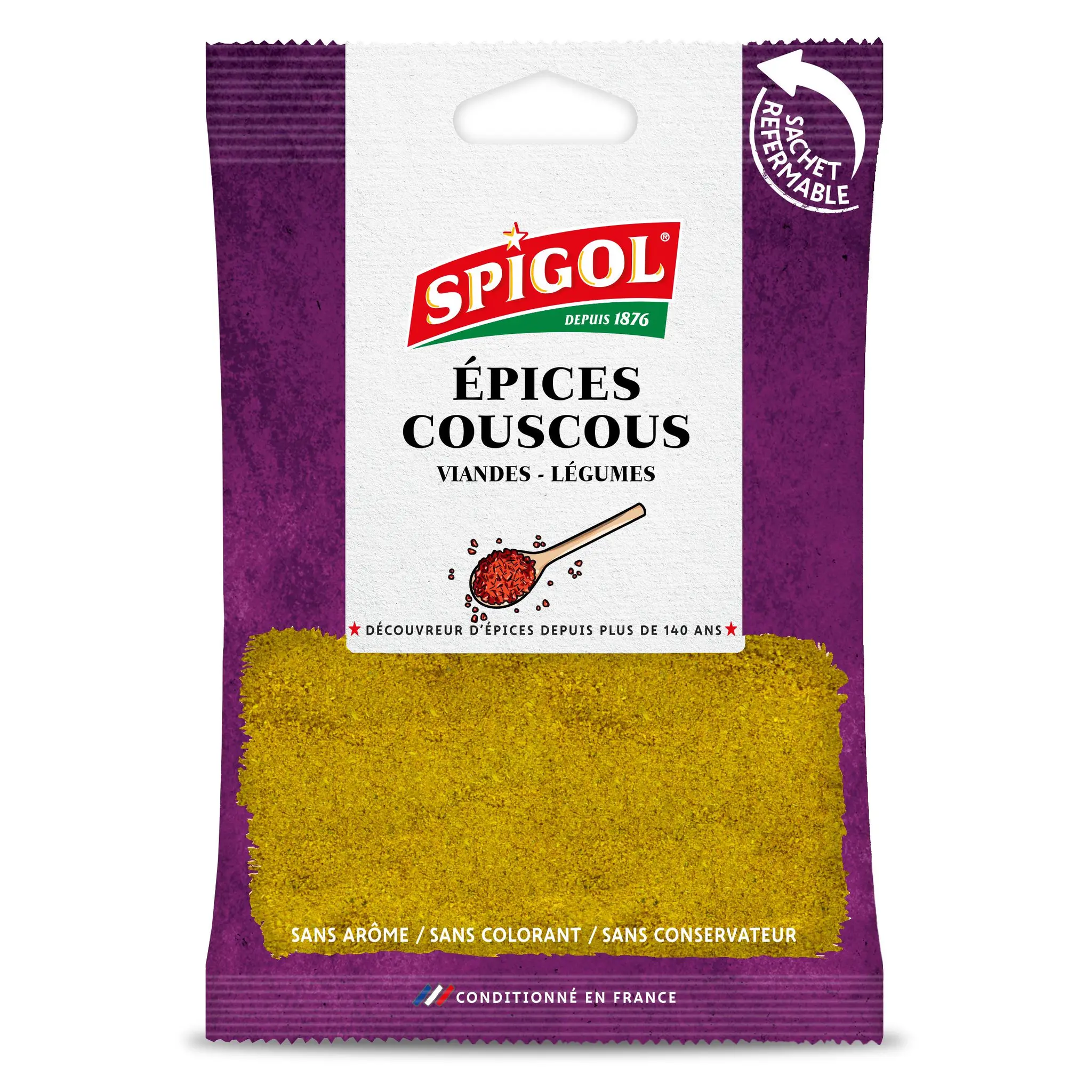 SPIGOL Epices couscous sachet refermable