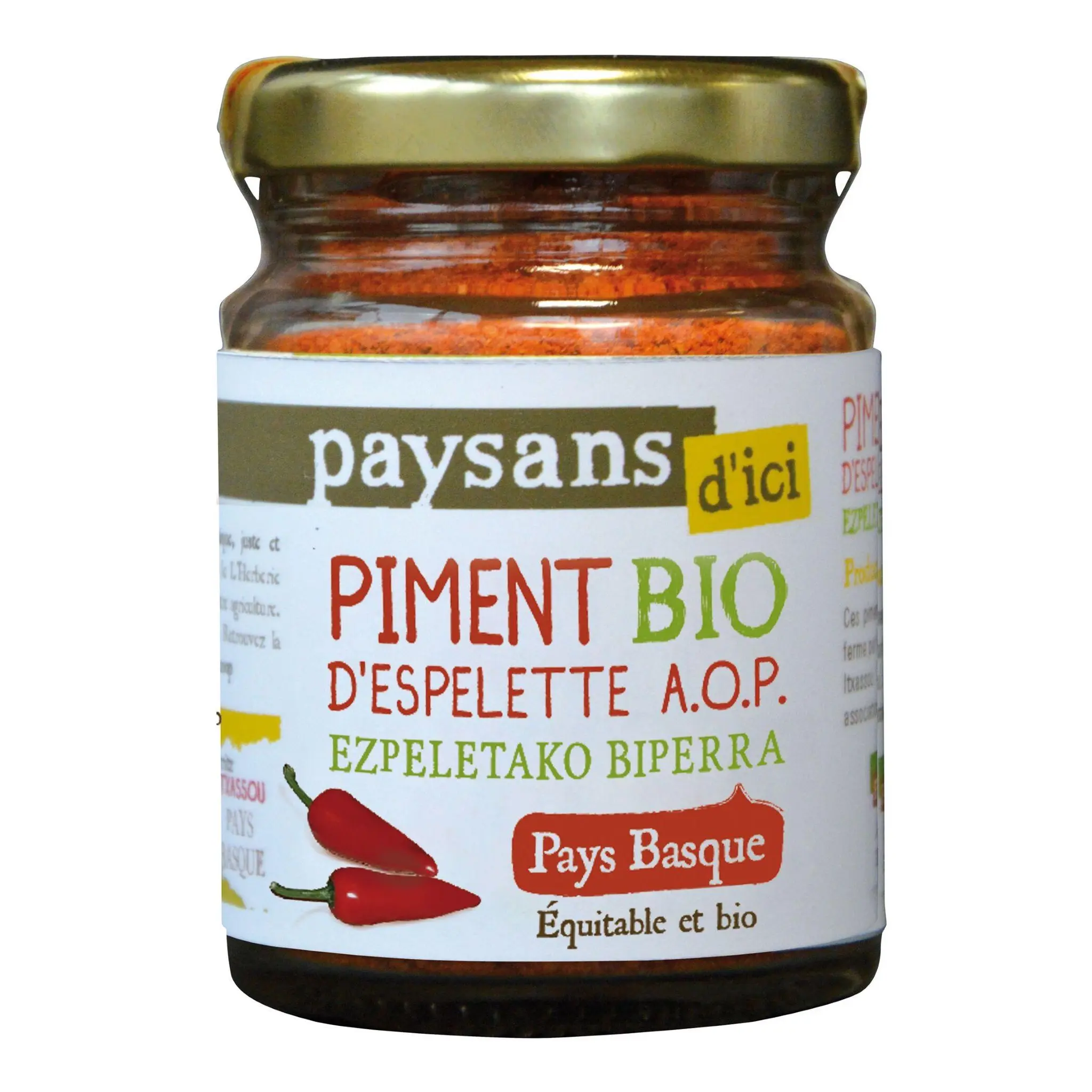 PAYSANS D'ICI Piment d'espelette AOP bio