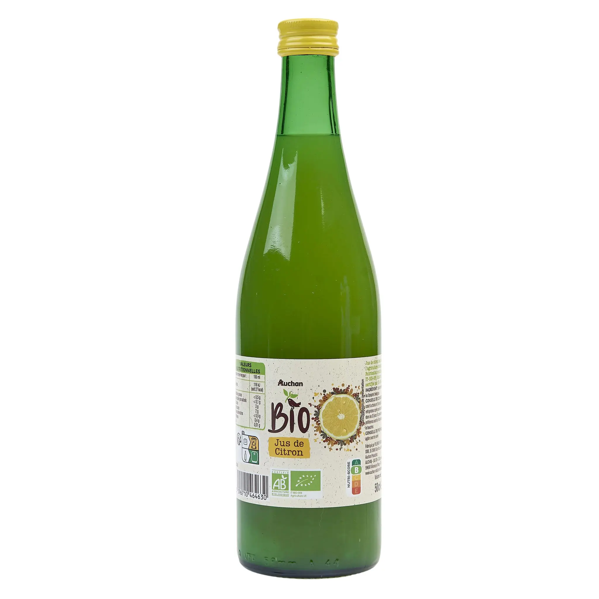 AUCHAN BIO Pur jus de citron