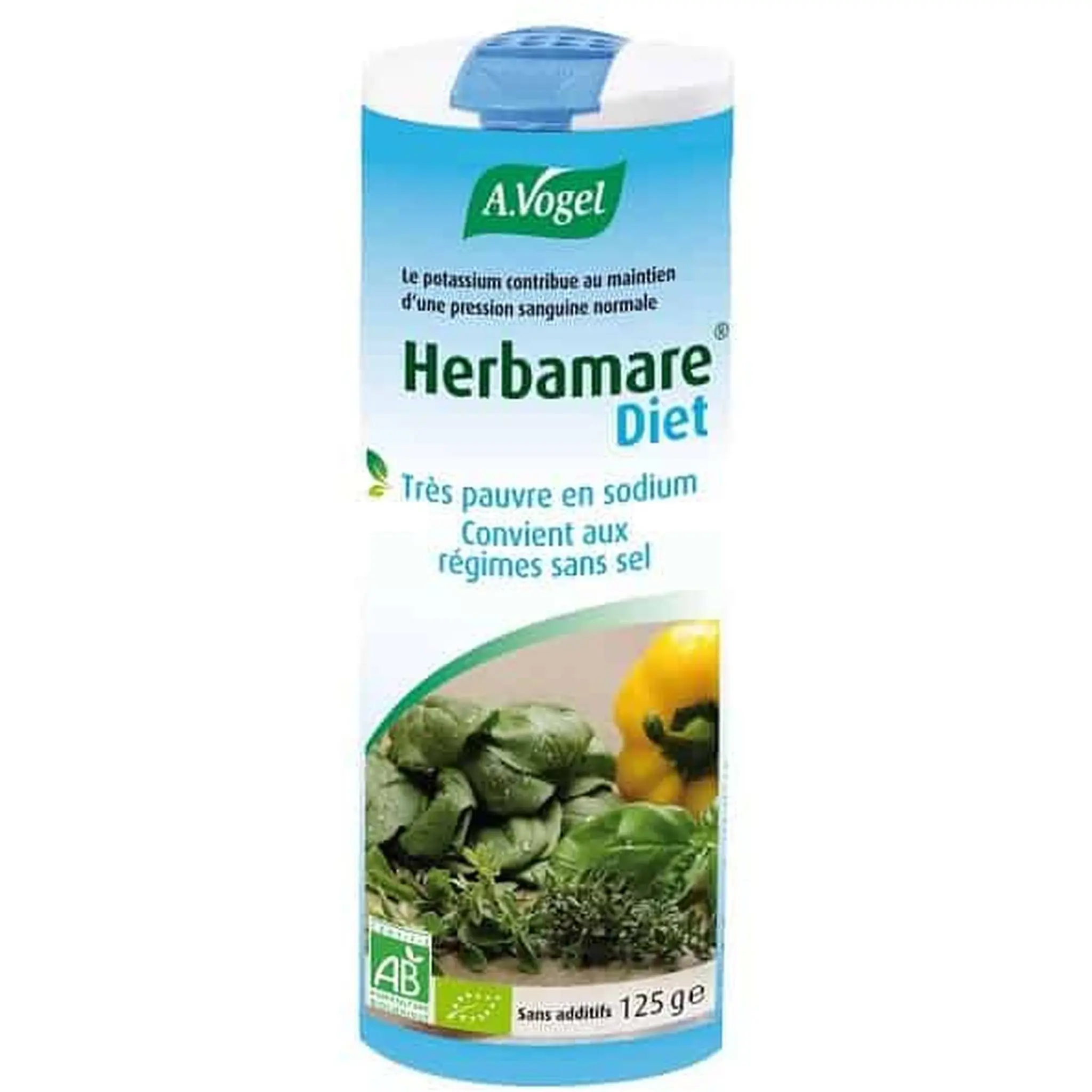HERBAMARE Condiment réduit en sel bio à base de chlorure de potassium