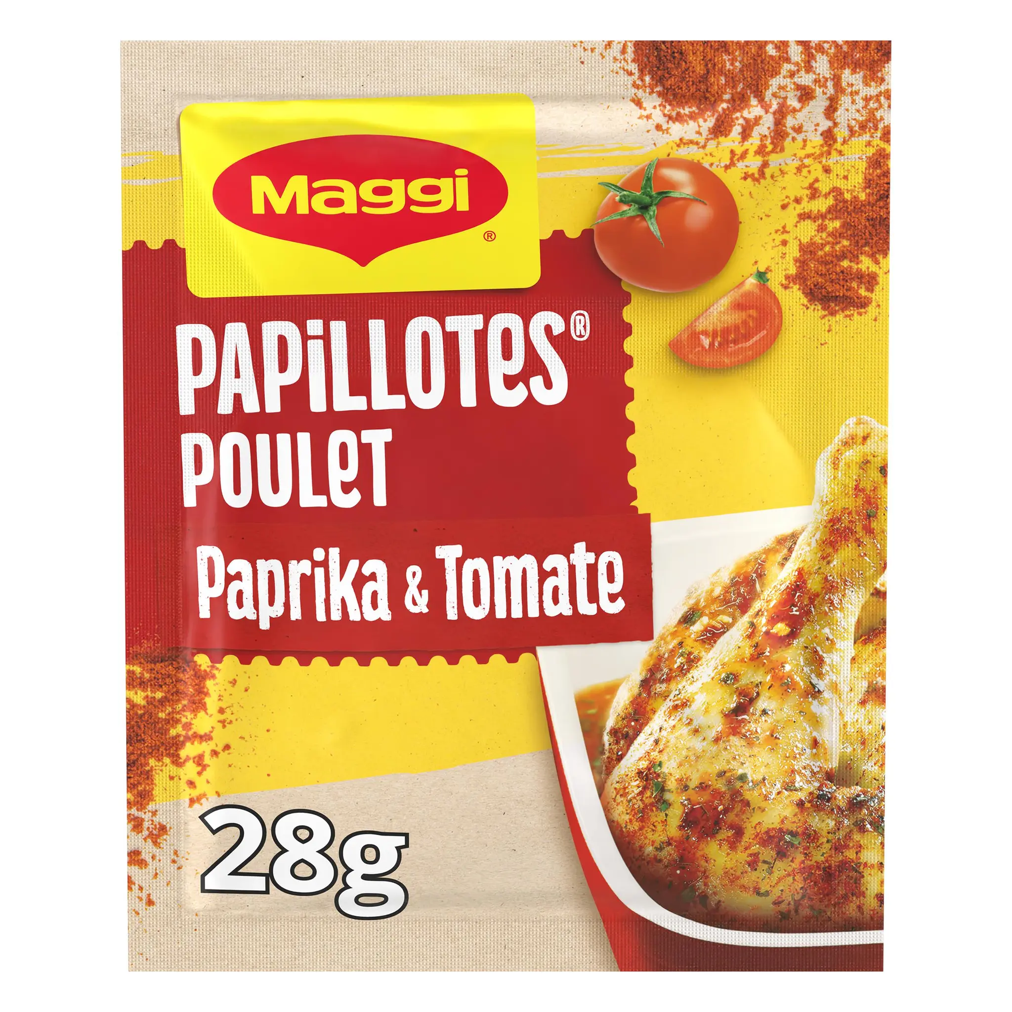 MAGGI Papillotes poulet paprika et tomate sans colorant articifiel