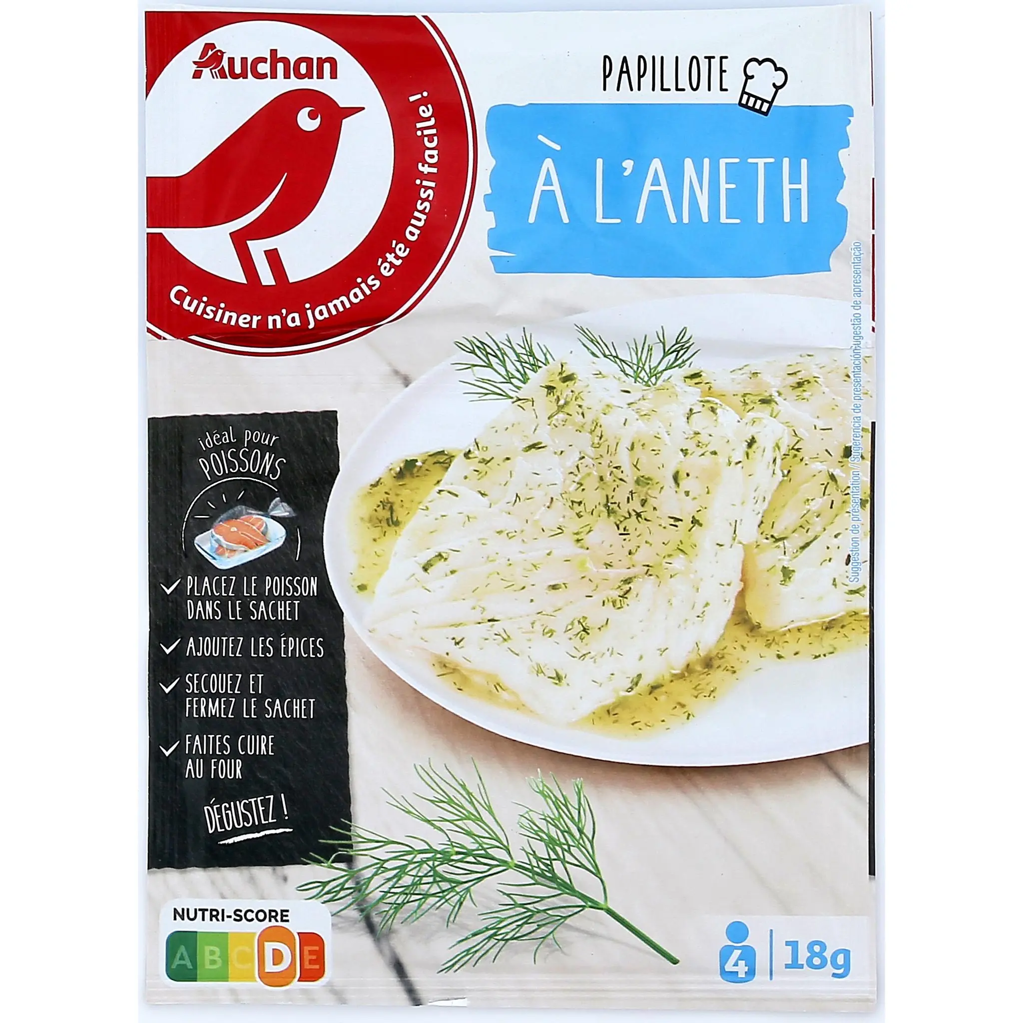AUCHAN Papillote à l'aneth