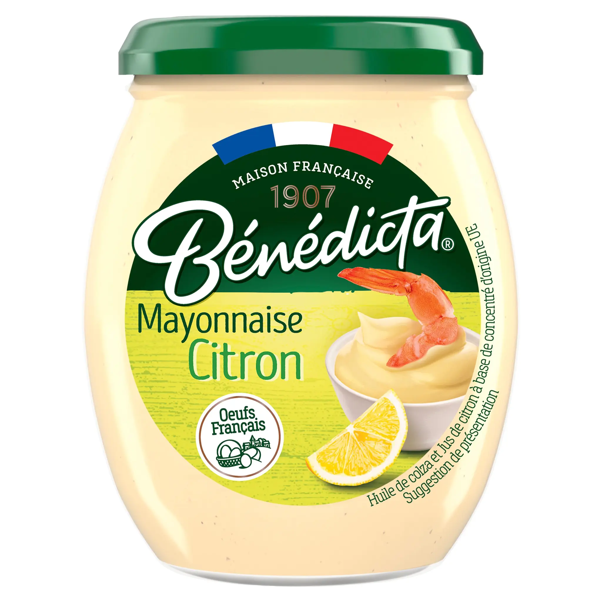 BENEDICTA Mayonnaise au citron bocal