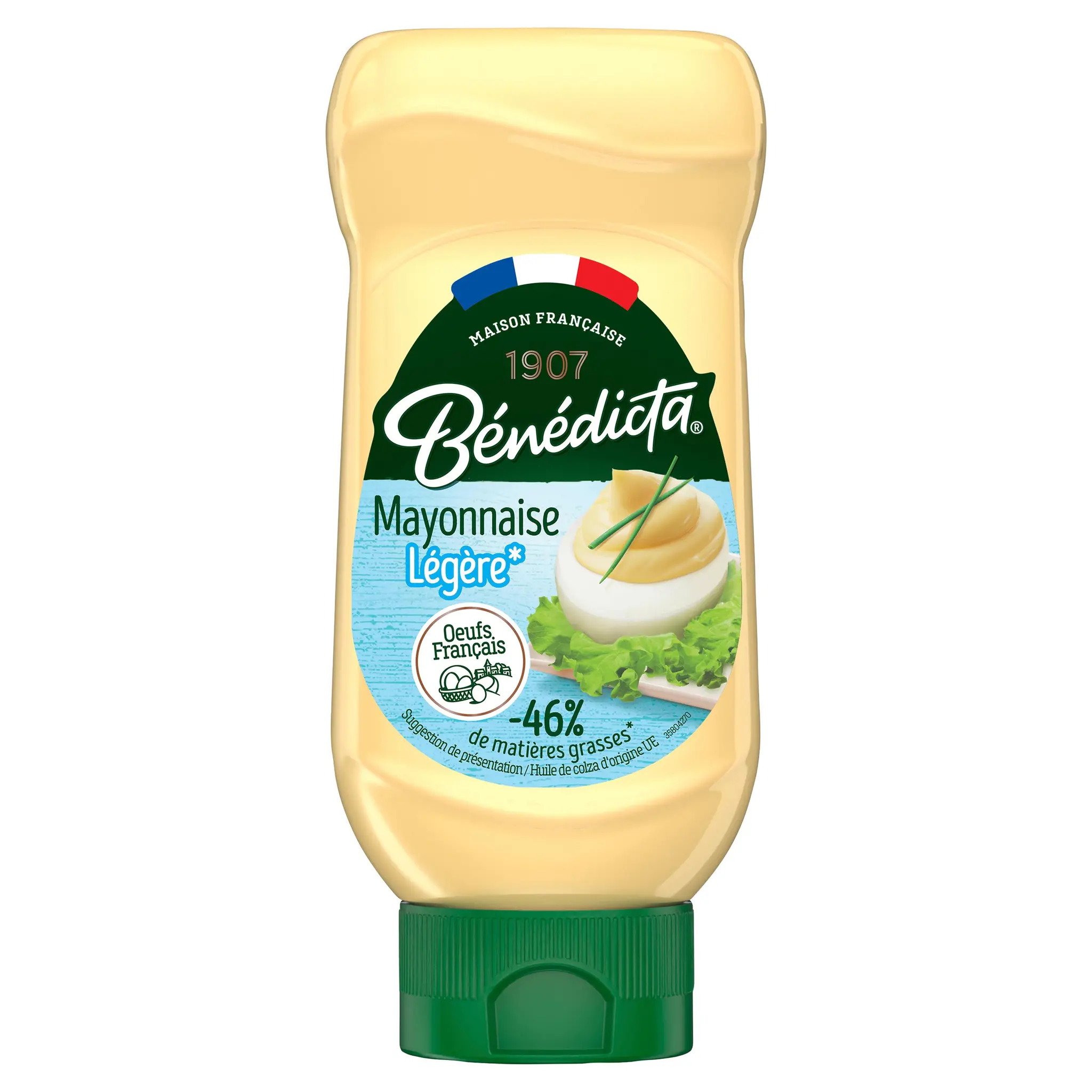 BENEDICTA Mayonnaise légère moins de matières grasses flacon souple