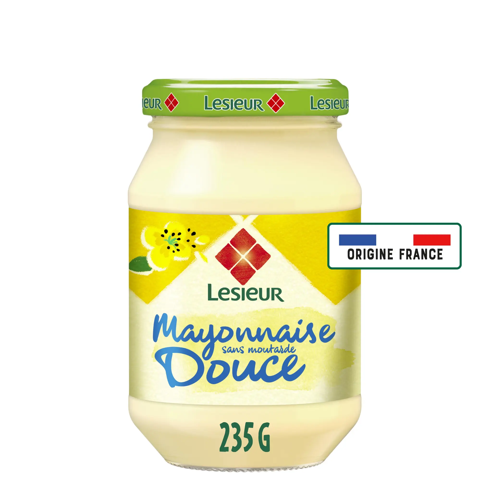 LESIEUR Mayonnaise fine et douce sans moutarde aux œufs de plein air en bocal