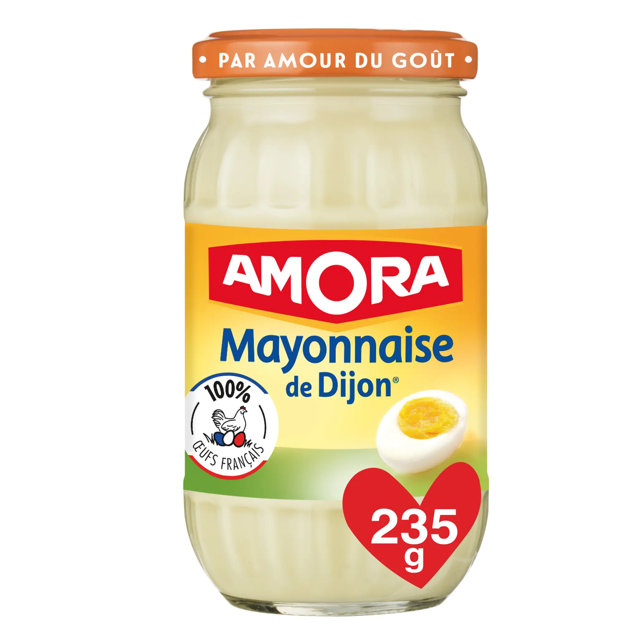 AMORA Mayonnaise de Dijon sans conservateur en bocal