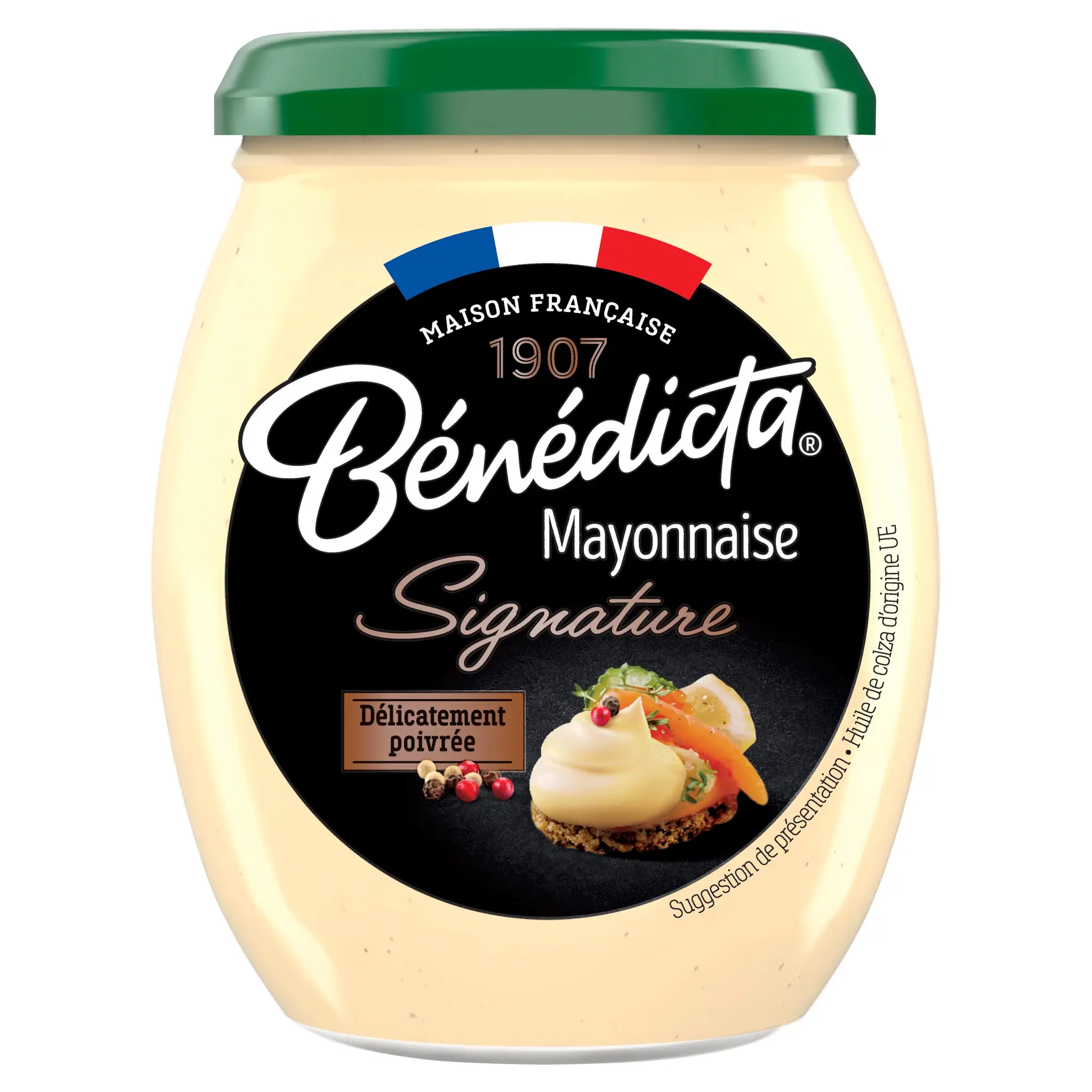 BENEDICTA Signature Mayonnaise délicatement poivrée bocal
