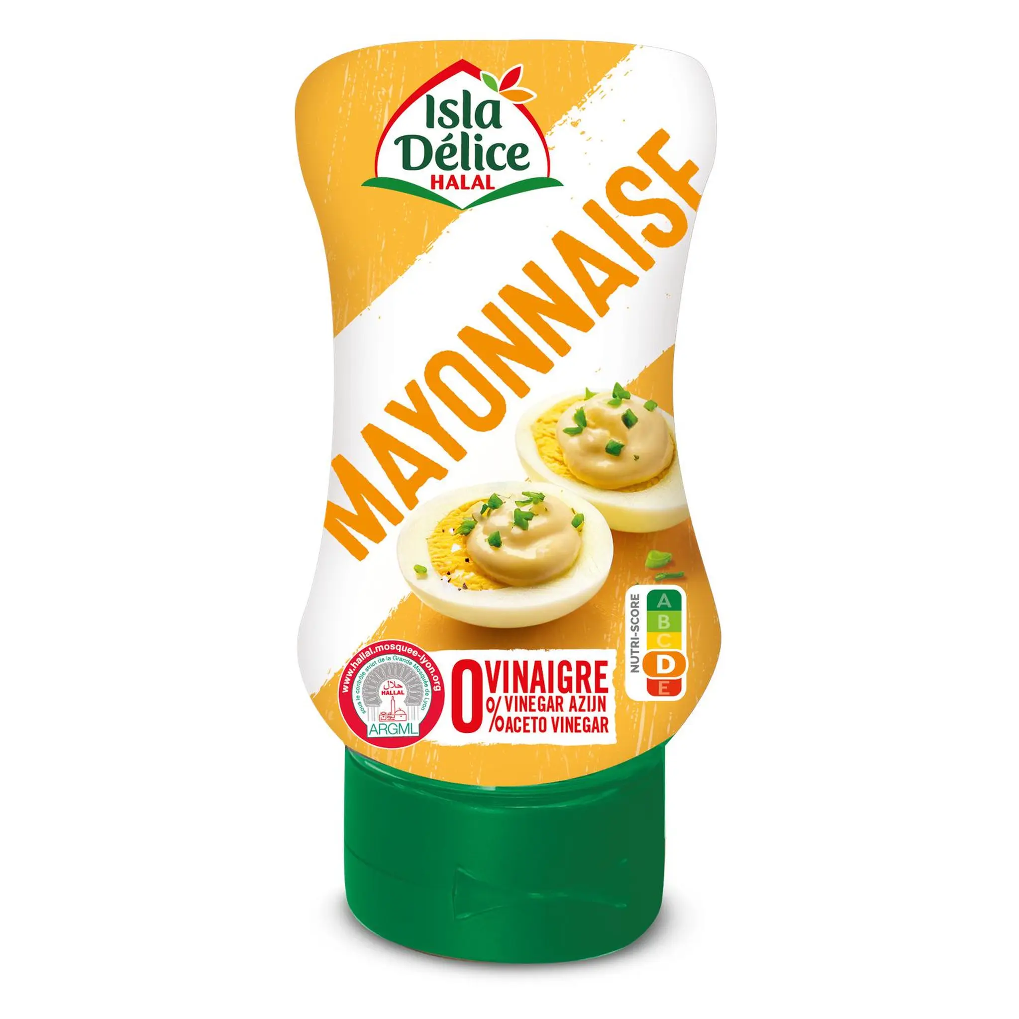 ISLA DELICE Mayonnaise sans moutarde halal crémeuse et onctueuse