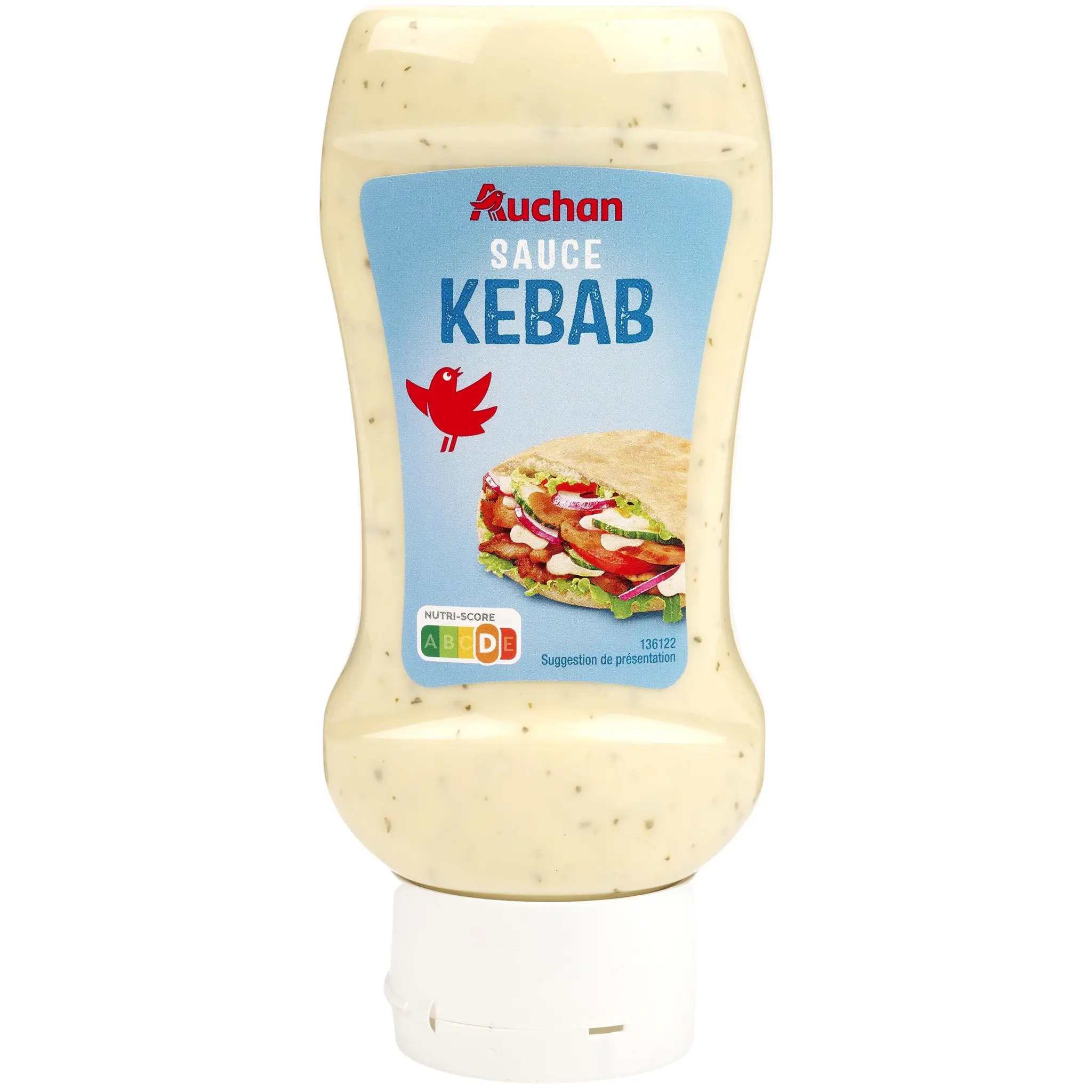 AUCHAN Sauce kebab flacon souple