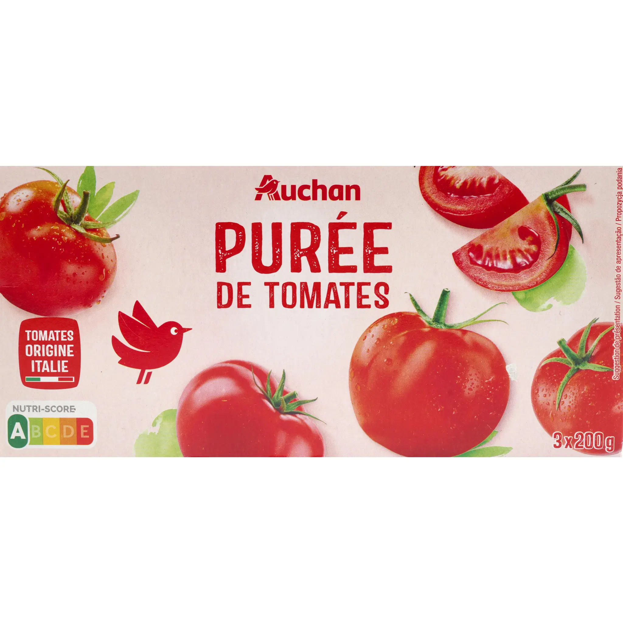 AUCHAN Purée de tomates