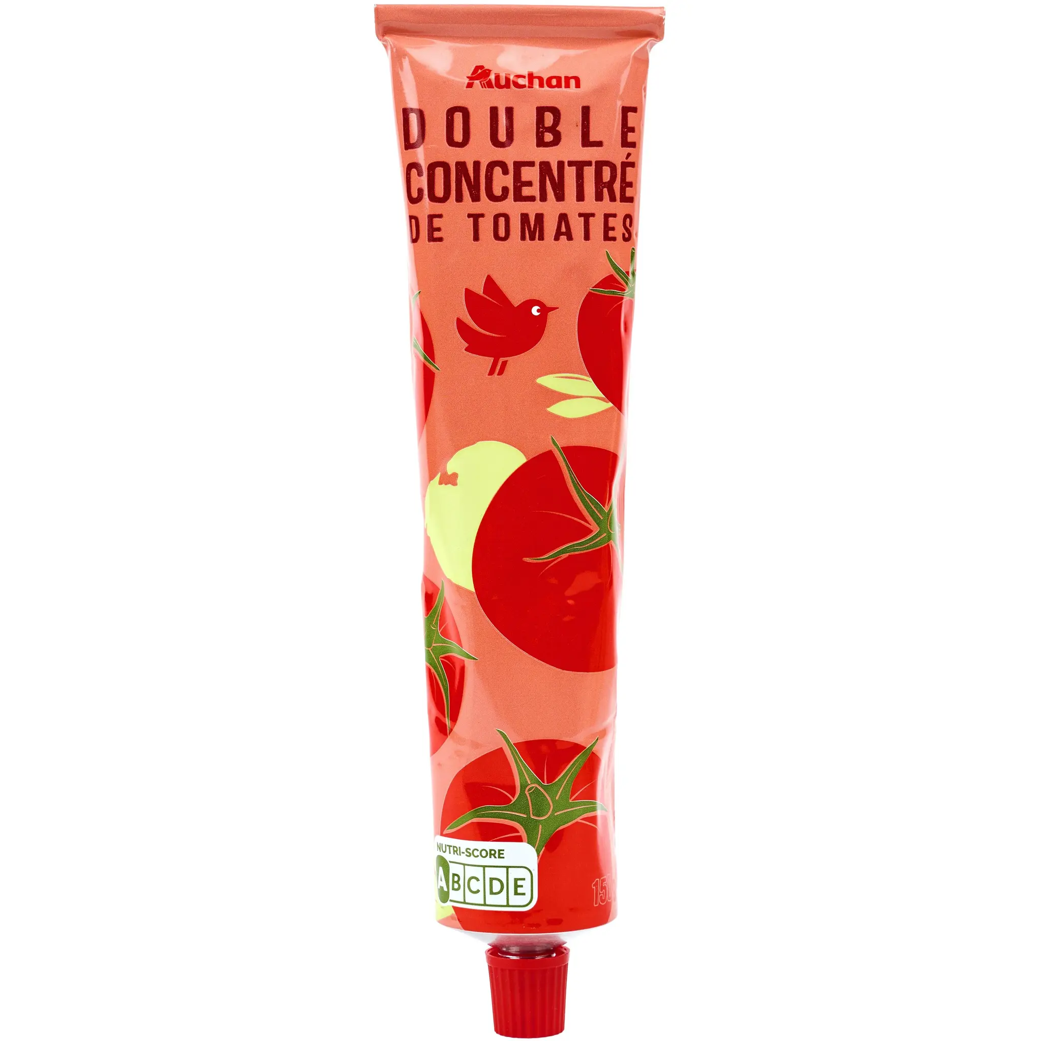 AUCHAN Double concentré de tomates en tube