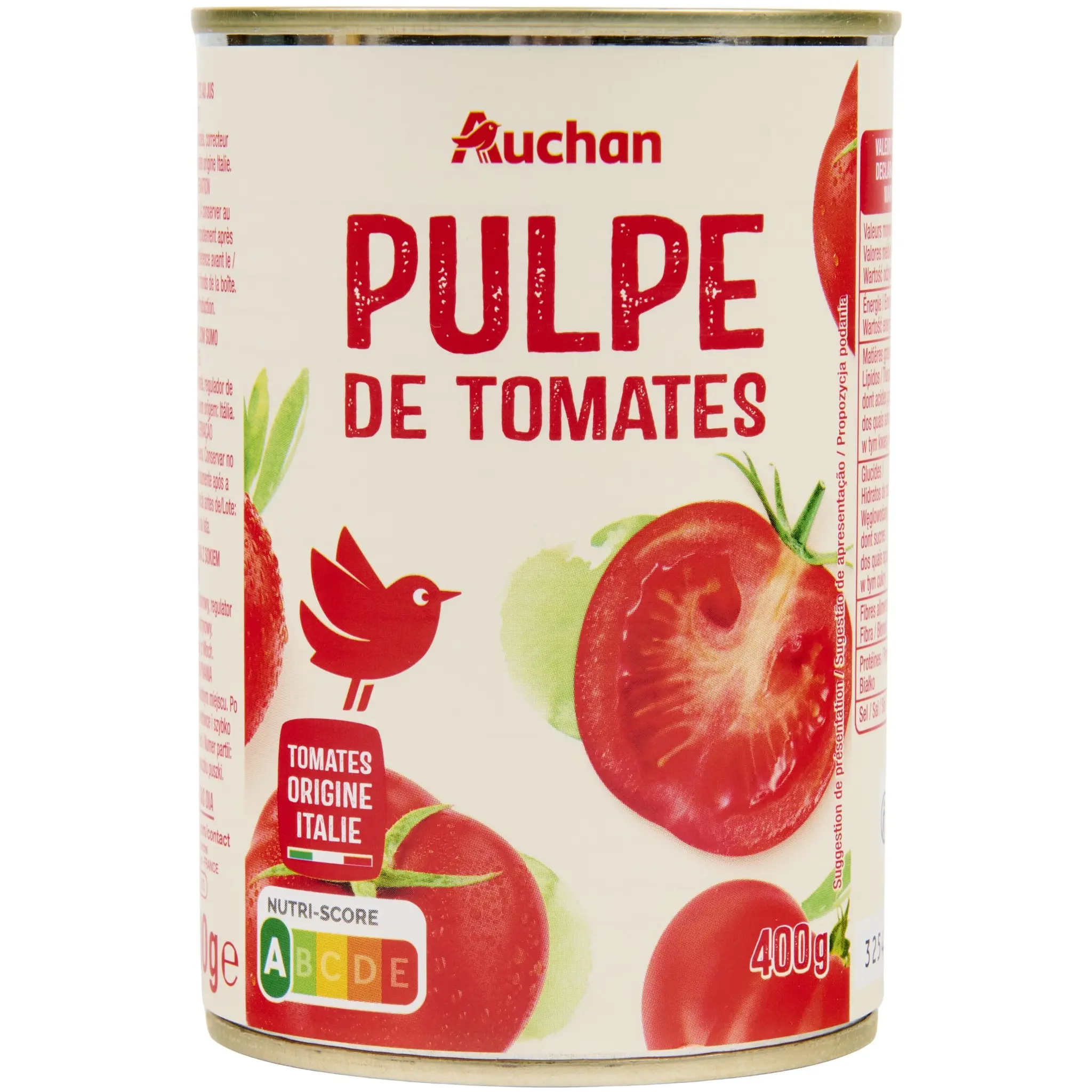 AUCHAN Pulpe de tomates