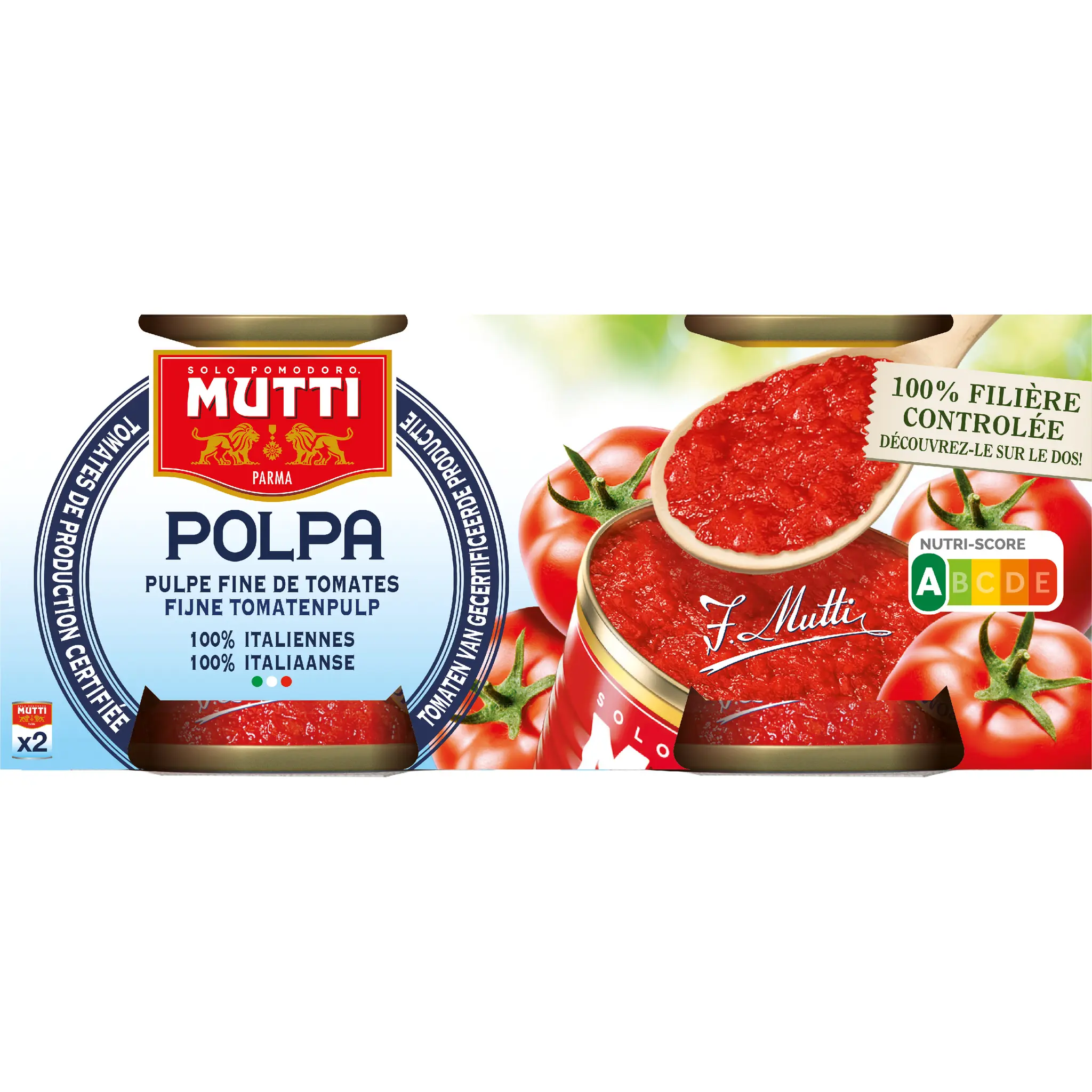 MUTTI Pulpe de tomates fines