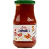AUCHAN Sauce tomate cuisinée origine France en bocal