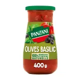 PANZANI Sauce aux tomates fraîches olives et basilic sans conservateur, en bocal