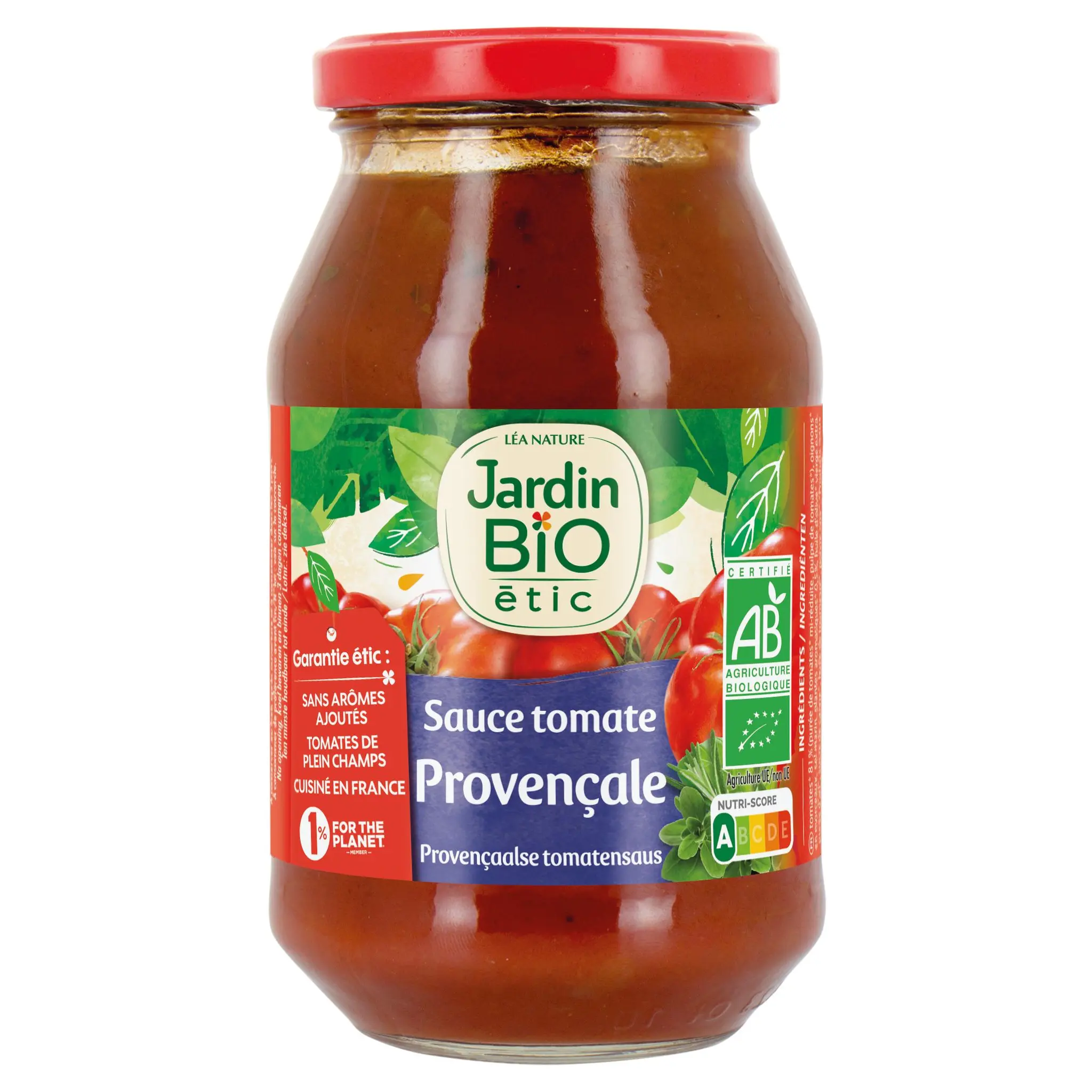 JARDIN BIO ETIC Sauce tomate provençale en bocal