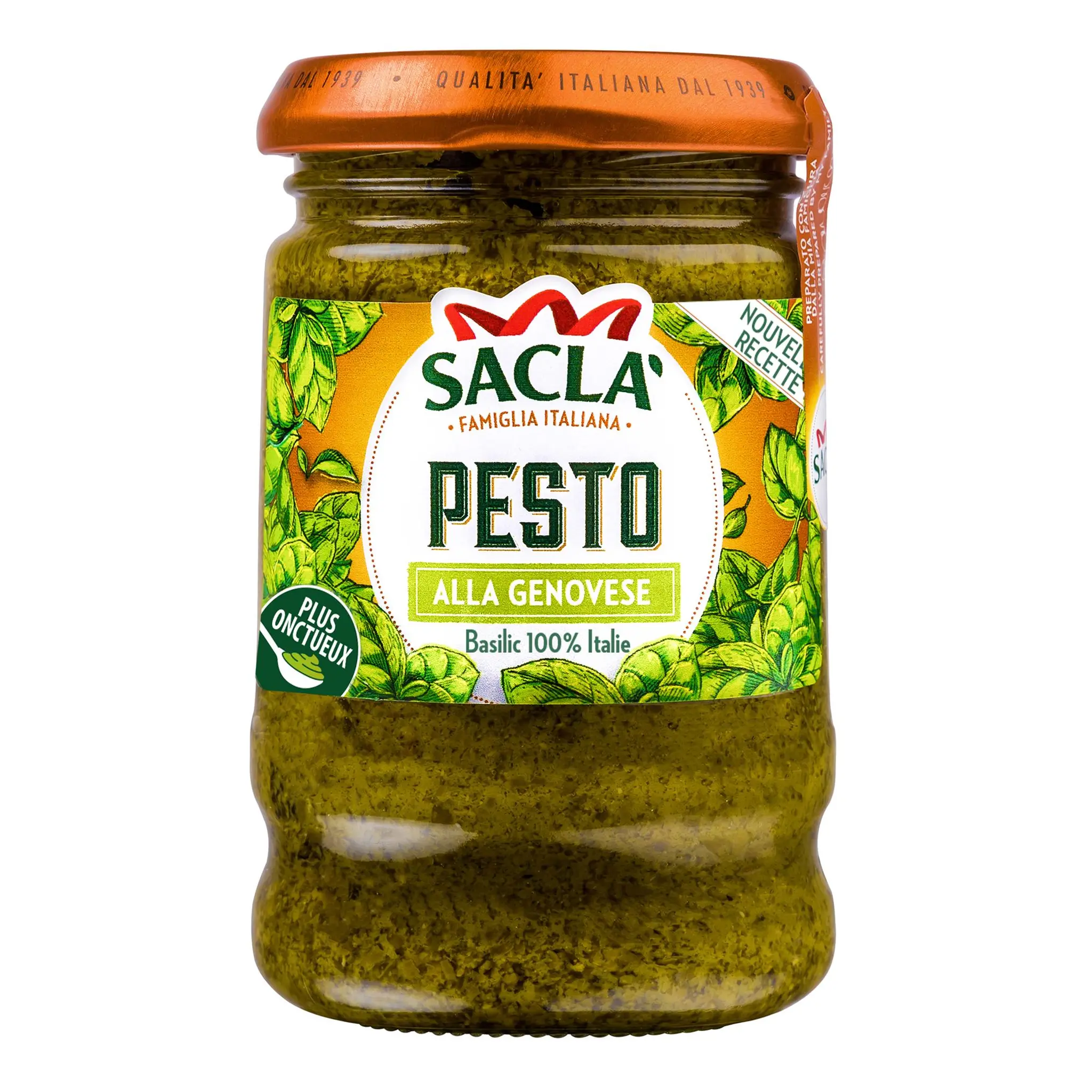 SACLA Pesto alla genovese 100% basilic, en bocal