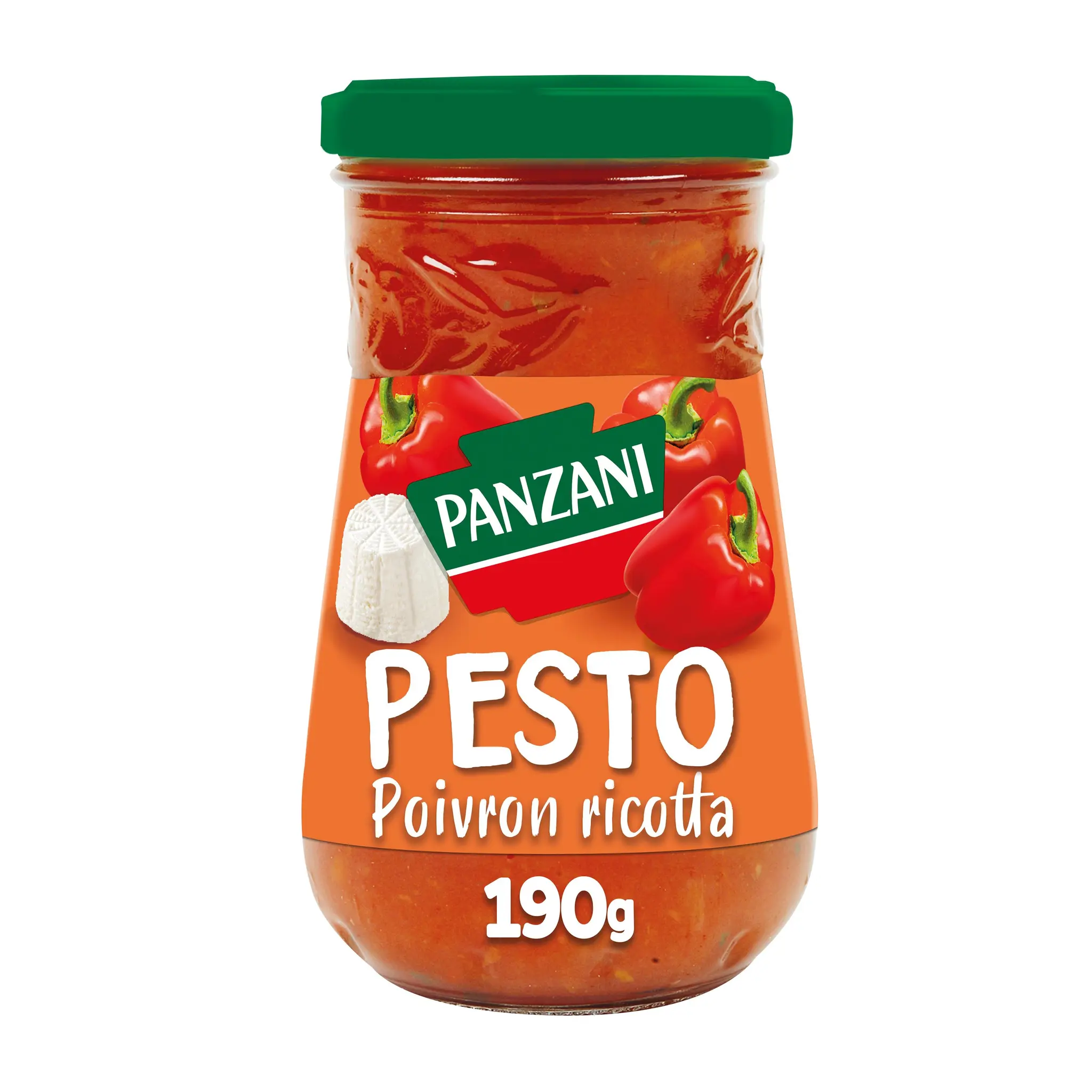 PANZANI Sauce pesto poivron et Ricotta