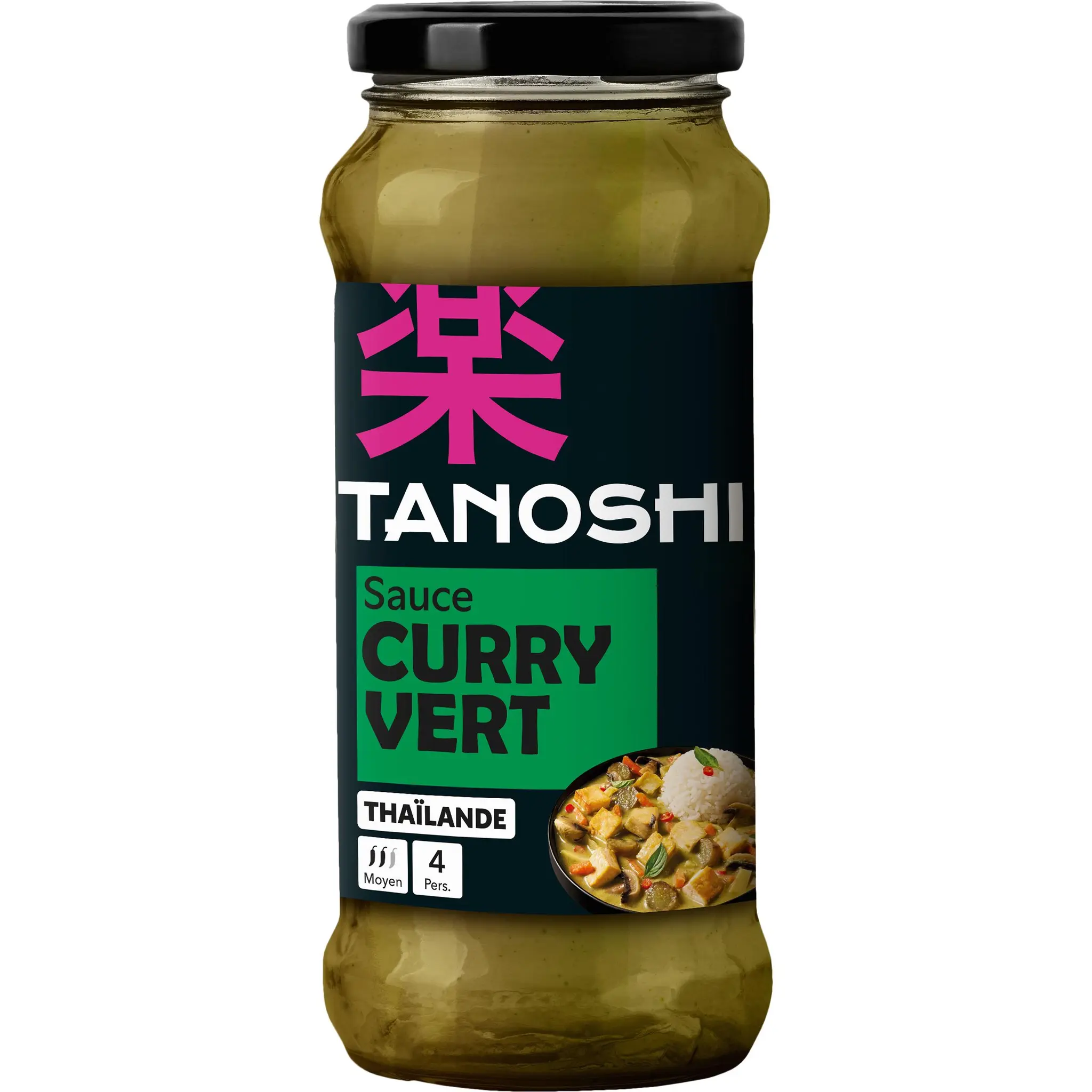 TANOSHI Sauce à base de curry vert au lait de coco et citronnelle