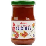 AUCHAN Sauce tomate cuisinée origine France en bocal