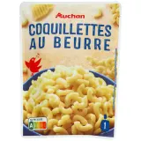 AUCHAN Coquillettes au beurre sachet