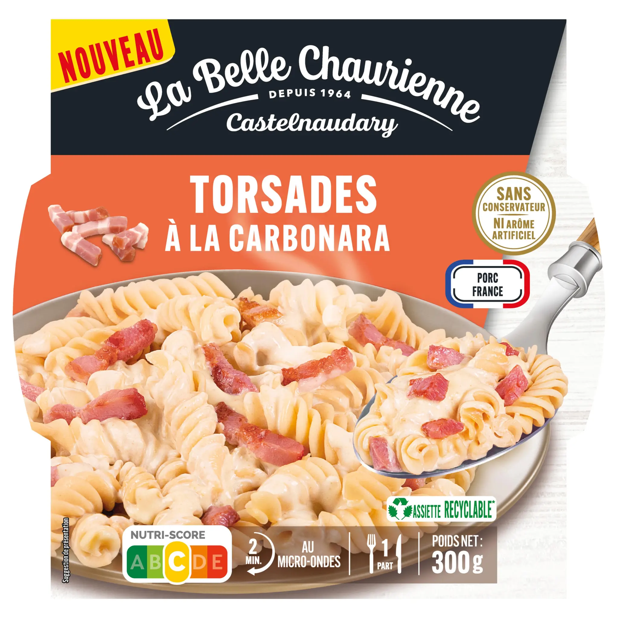 BELLE CHAURIENNE Torsades à la carbonara