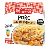 PAYSAN BRETON Porc auX champignons barquette 2min micro-ondes