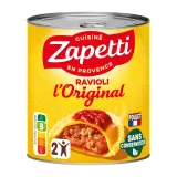 ZAPETTI Original Ravioli à la tomate farce au poulet sans conservateur