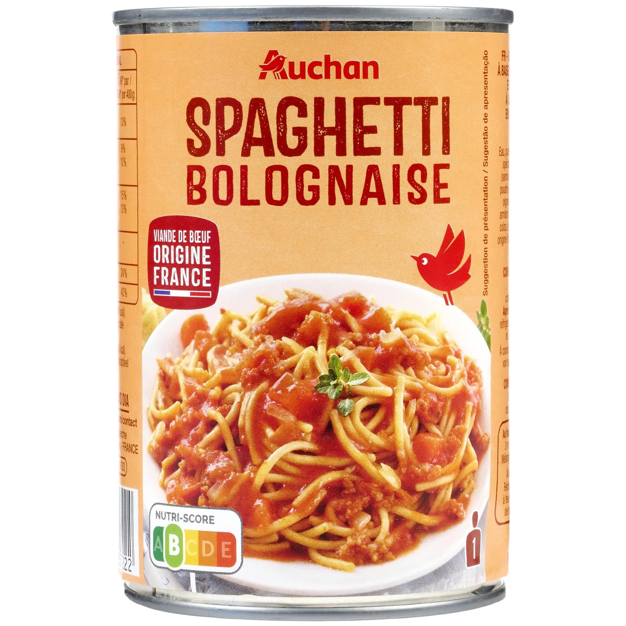 AUCHAN Spaghetti bolognaise