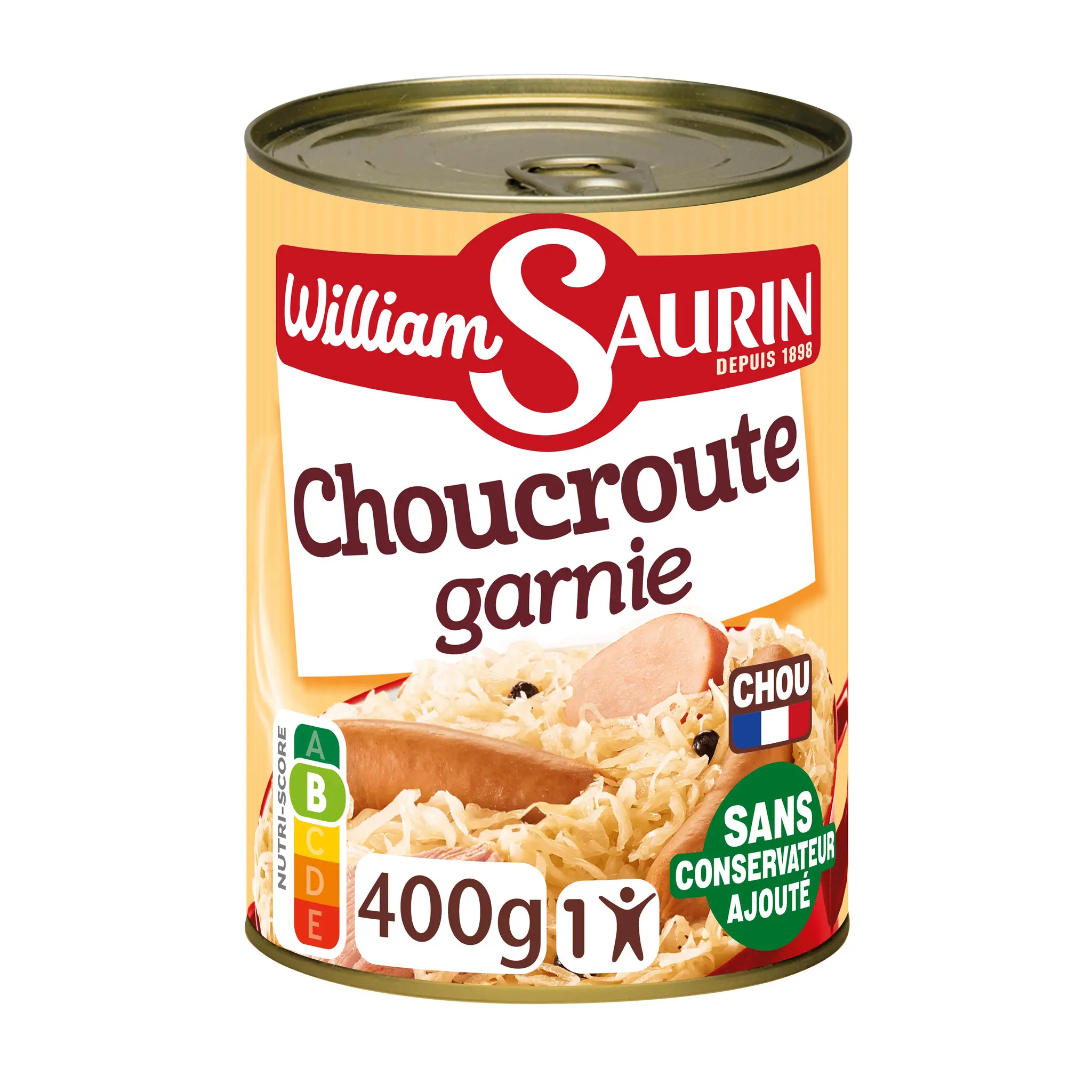 WILLIAM SAURIN La choucroute garnie au vin blanc