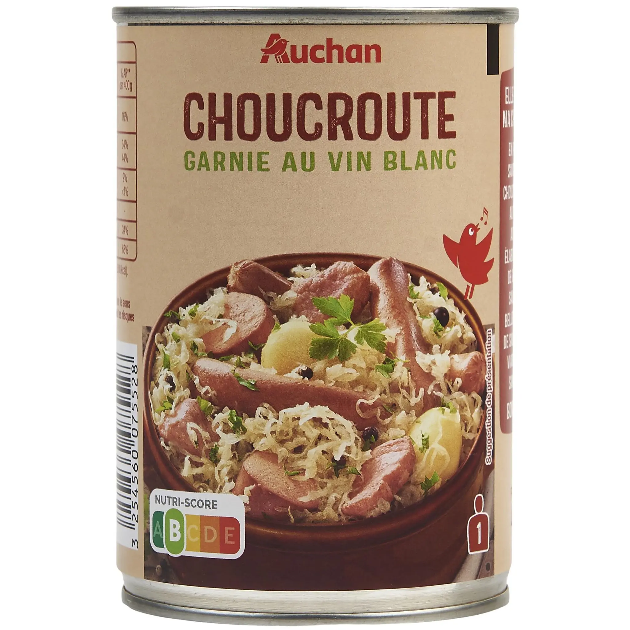 AUCHAN Choucroute garnie au vin blanc