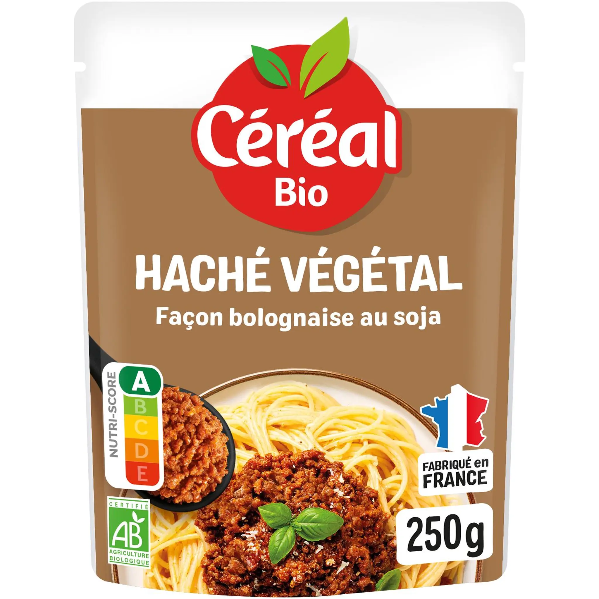 CÉRÉAL BIO Haché végétal façon bolognaise au soja