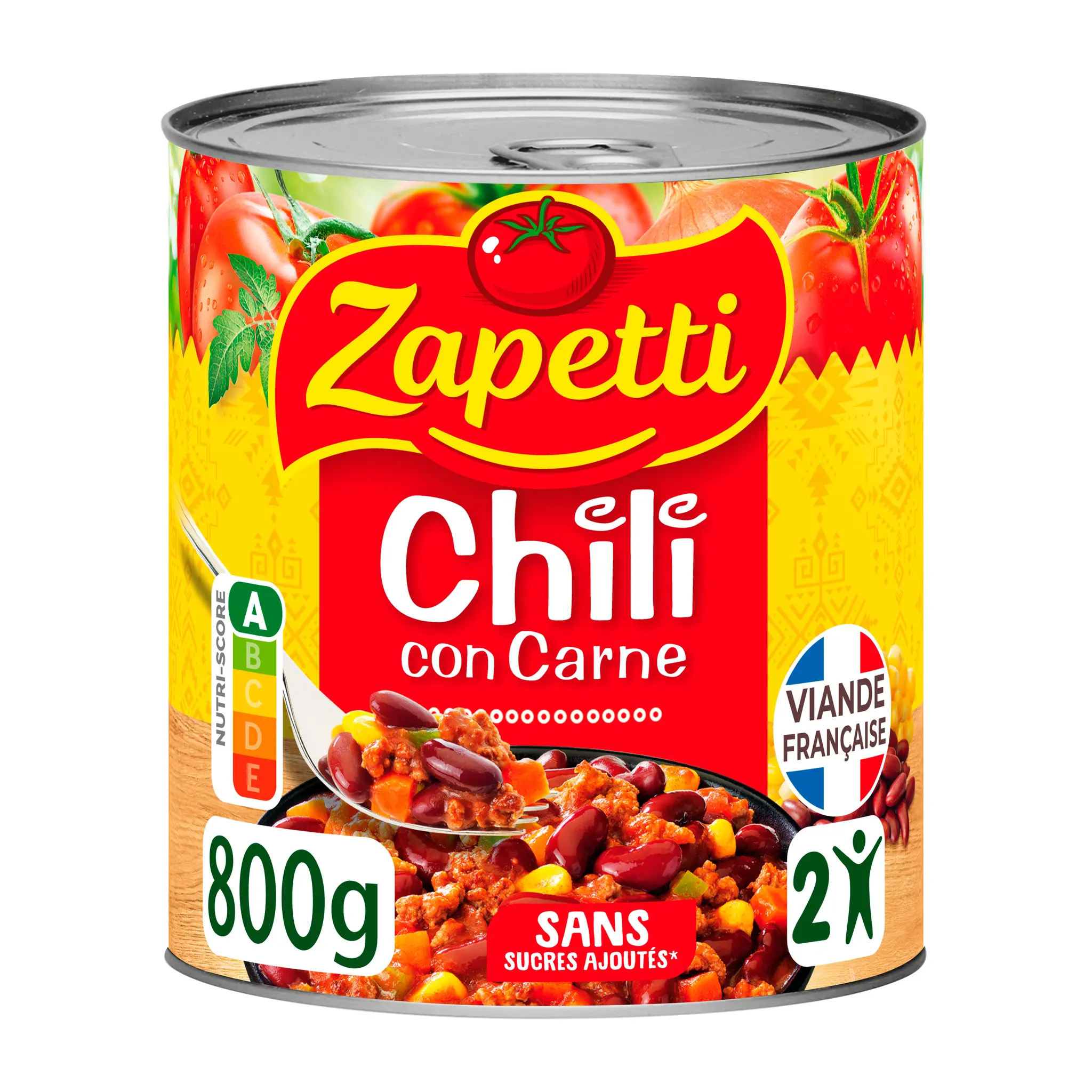 ZAPETTI Chili con carne au bœuf