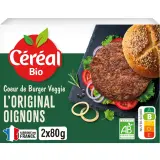 CÉRÉAL BIO Galettes burger Original soja oignons et blé