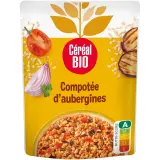CÉRÉAL BIO Compotée d'aubergines orge et soja sachet express