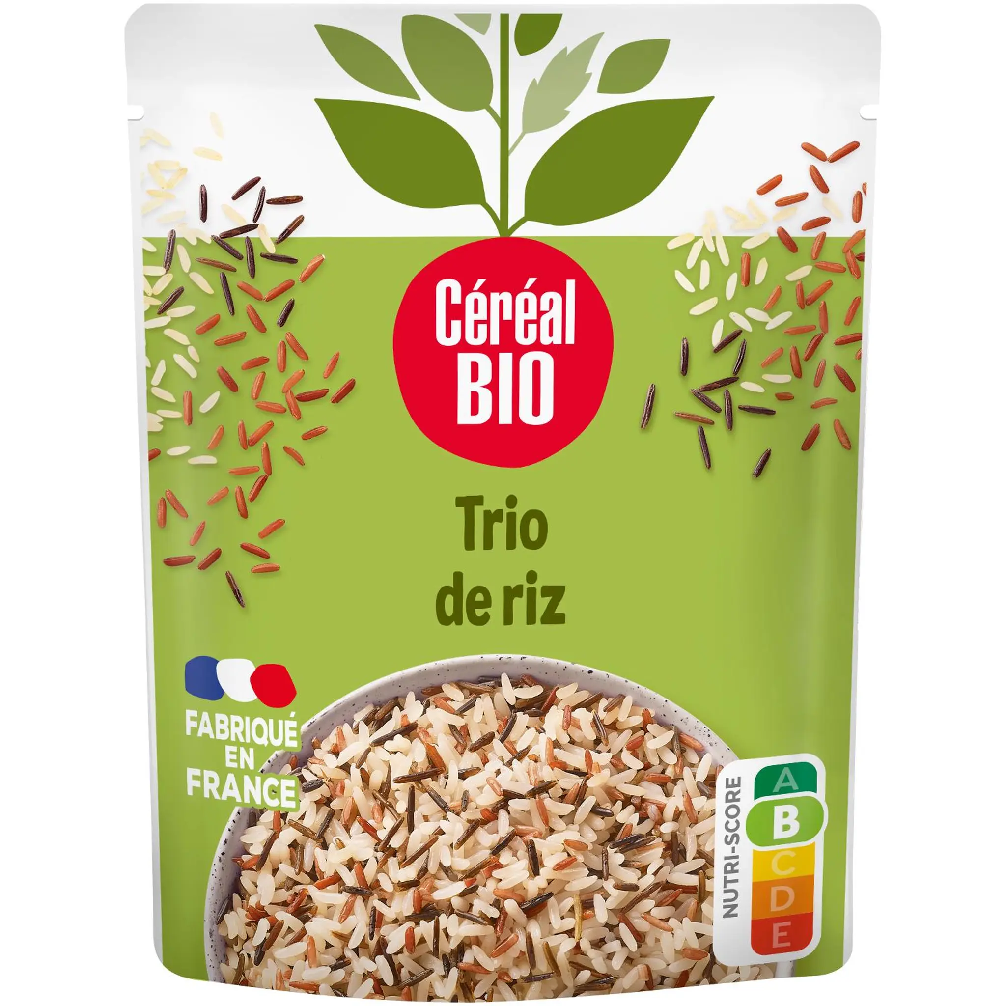CÉRÉAL BIO Trio de riz blanc, rouge complet et noir