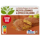 CÉRÉAL BIO Galettes boulghour de riz légumes et colombo