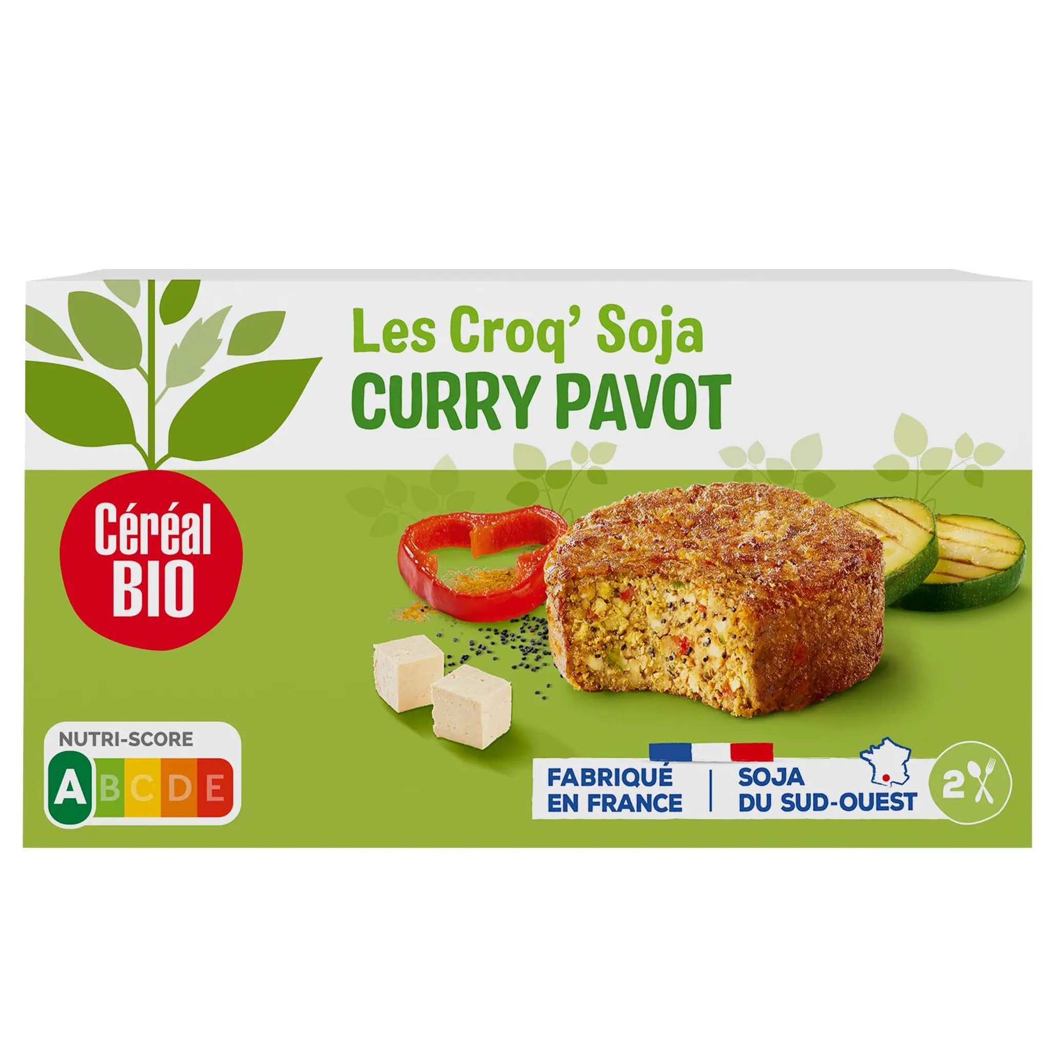 CÉRÉAL BIO Croq' soja curry et pavot bio