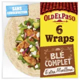 OLD EL PASO Wraps au blé complet extra moelleux sans conservateur