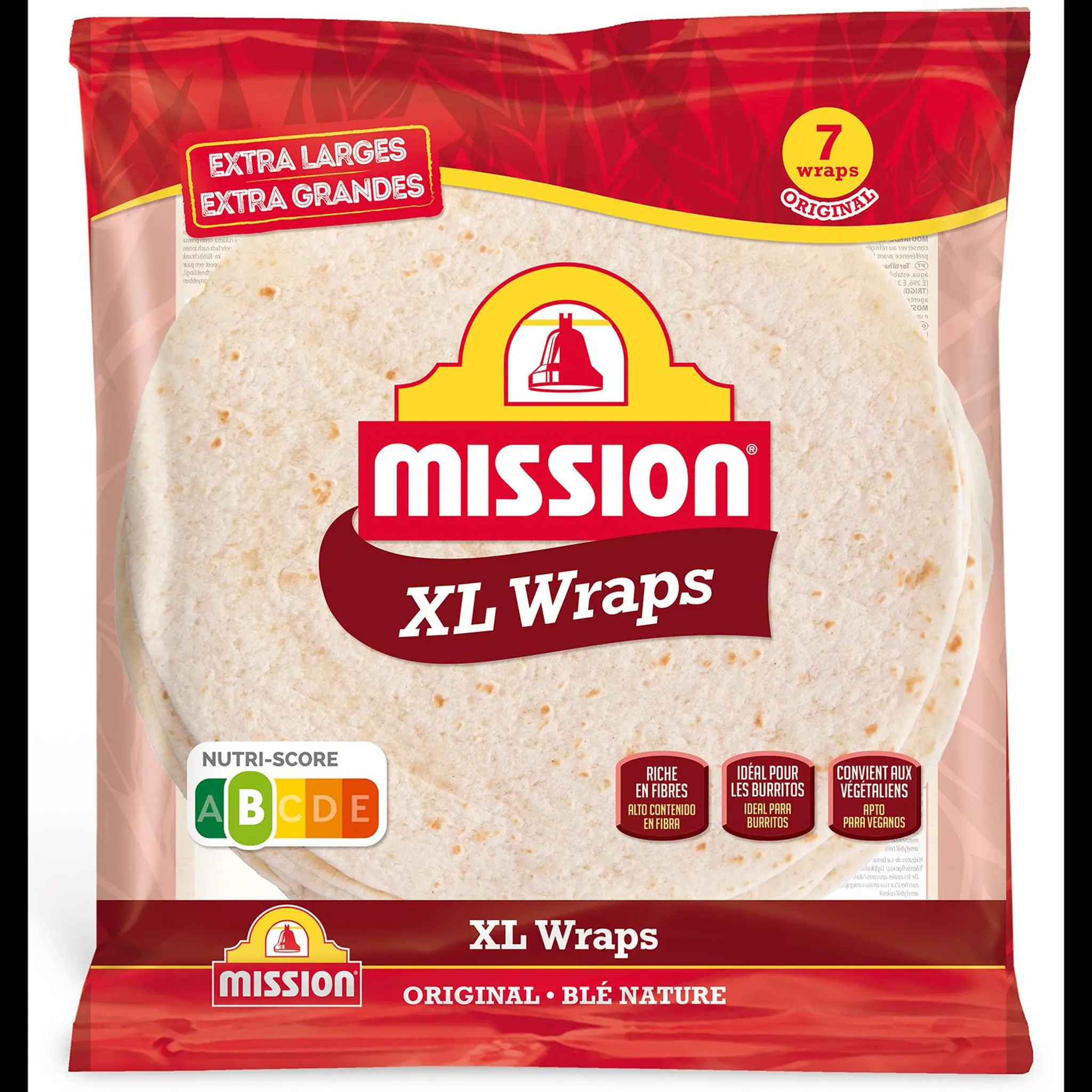 MISSION Wraps xl blé nature