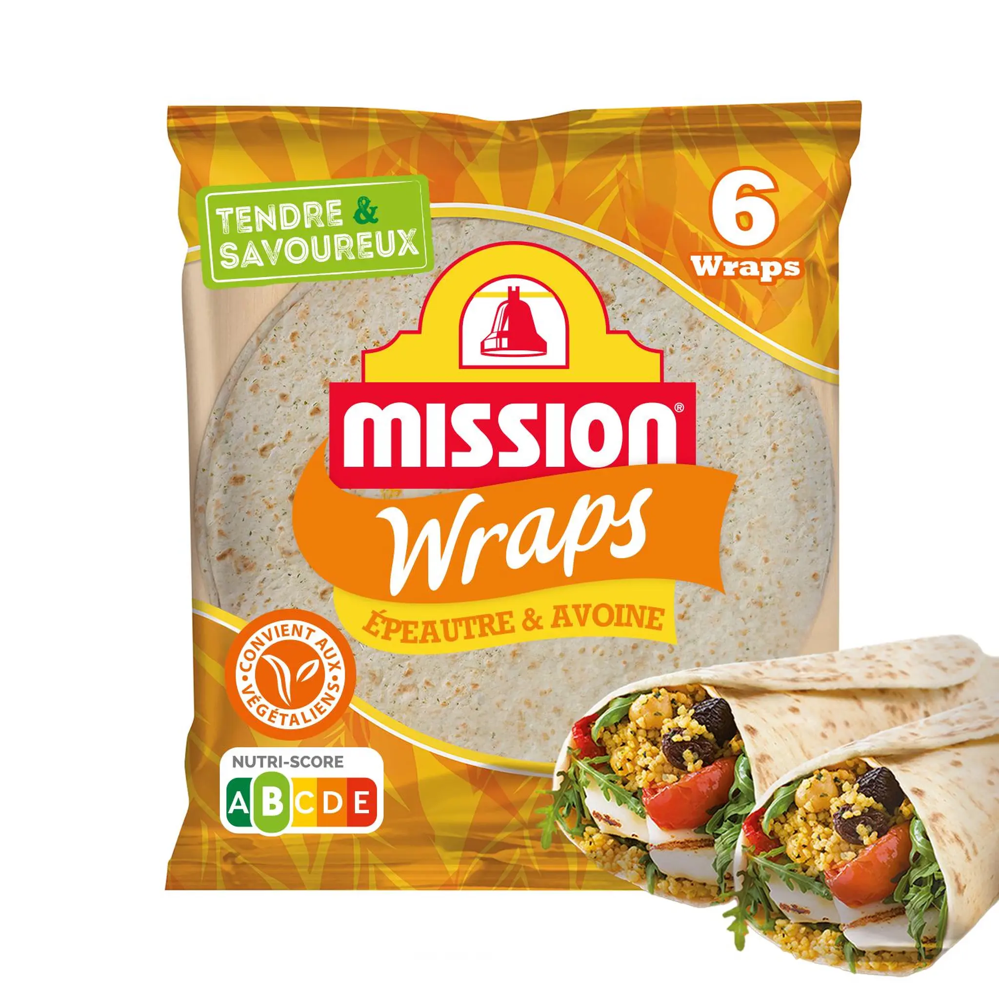MISSION Wraps épeautre et avoine