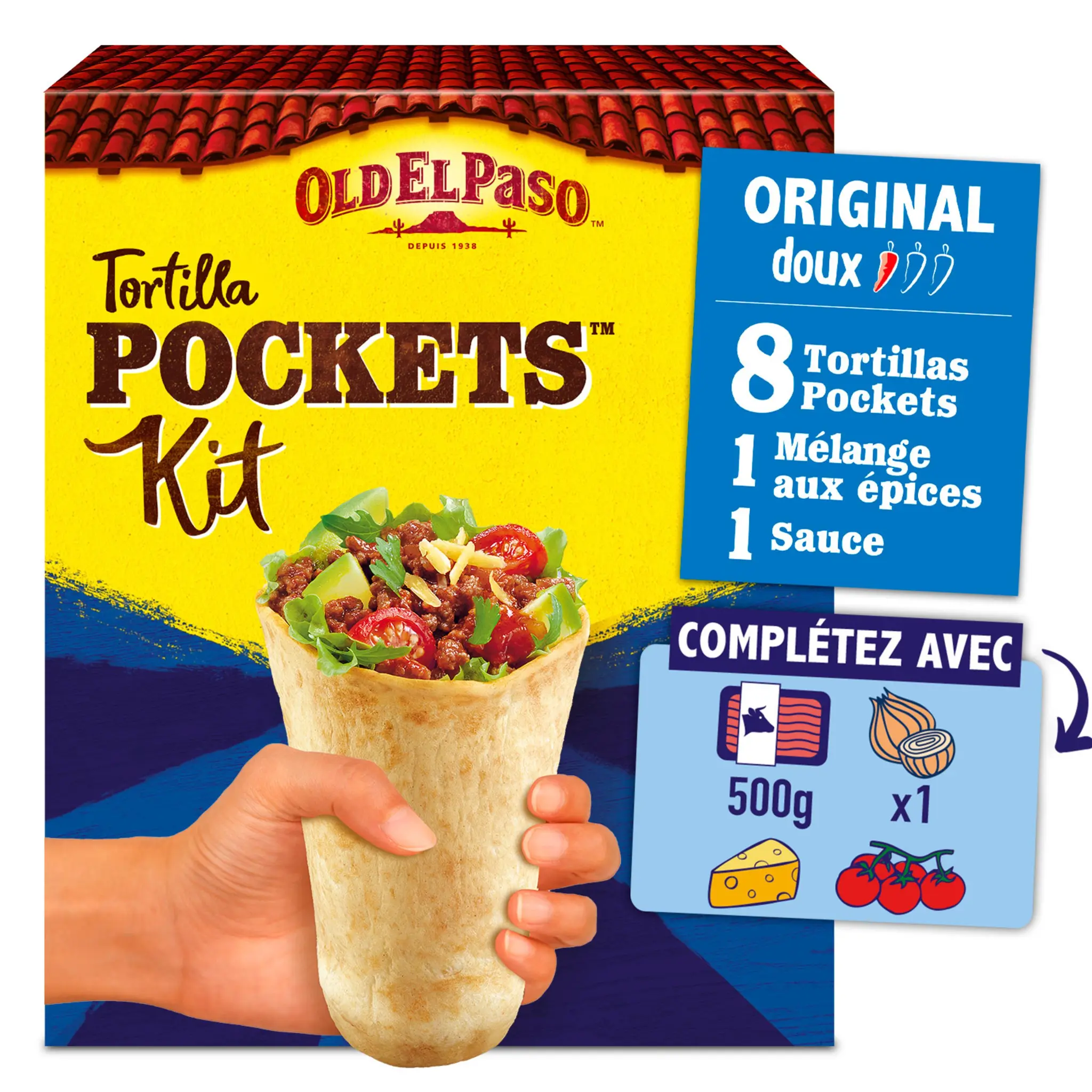 OLD EL PASO Kit tortilla pockets doux
