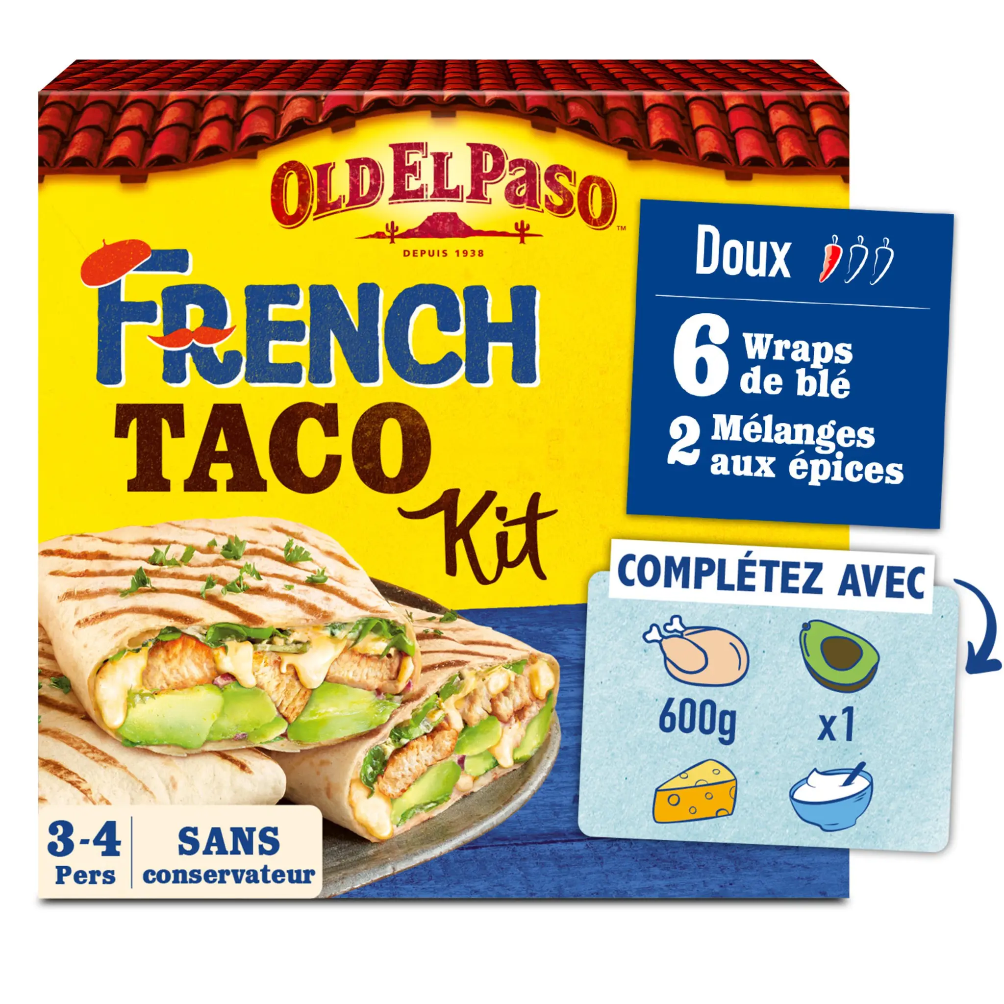OLD EL PASO Kit french taco doux