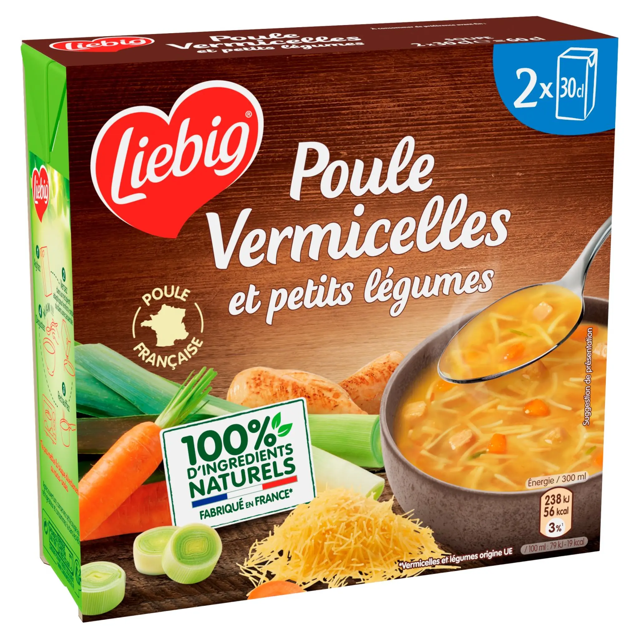 LIEBIG Bouillon de poule vermicelles petits légumes