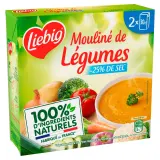LIEBIG Soupe mouliné de légumes réduite en sel