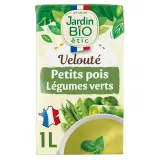 JARDIN BIO ETIC Soupe veloutée petits pois légumes verts